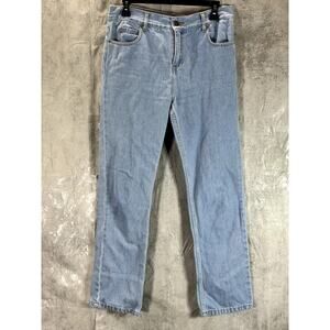 MAISON LABICHE Paris Women's Light Blue Straight Leg Denim Jeans SZ 28